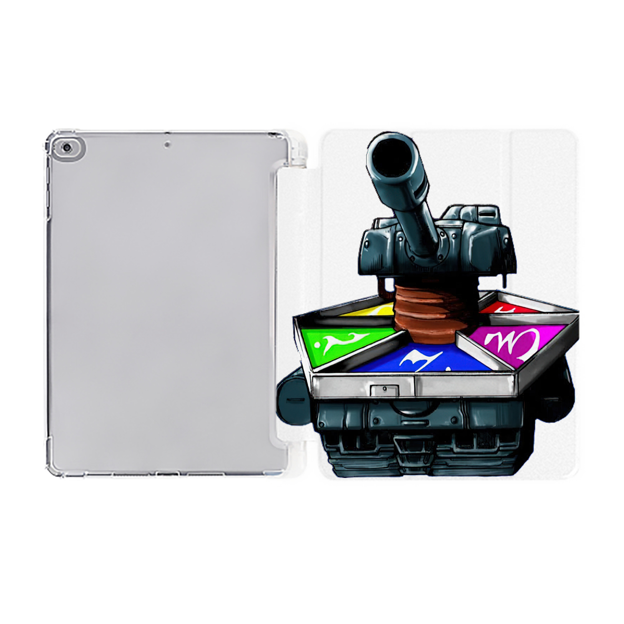（画像用） 遊☆戯☆王 Yu-Gi-Oh! IPad ケース ペン収納付き 三つ折りスタンド PUレザー×シリコン 対応機種9.5/10.5/10.9インチ